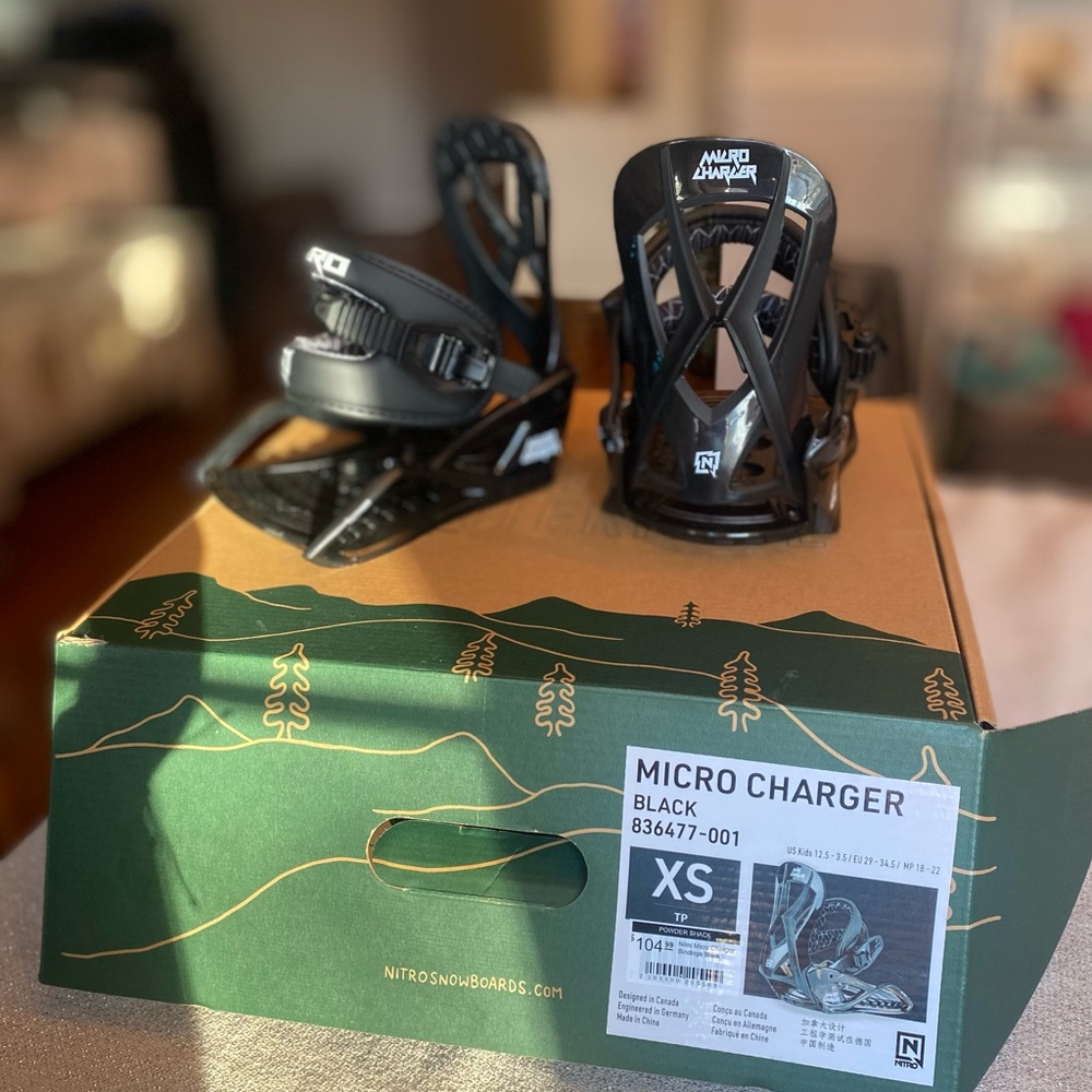 Kids Micro Charger Nitro Snowboard Bindings